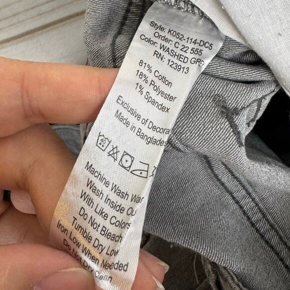 Jachs New York Washed Gray Slim Fit Stretch Denim Size 44x32 - Picture 7 of 8